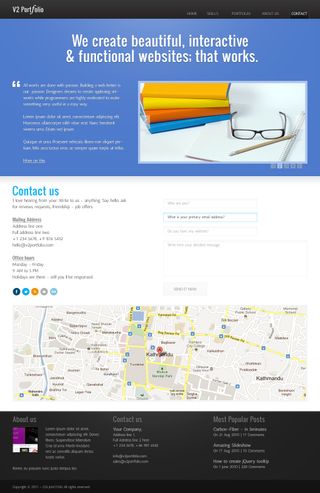 Contact page template