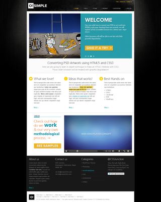 O Simple - PSD Template